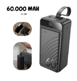 POWER BANK HOCO CARGA RÁPIDA J123C CON LINTERNA LED 60000 MAH - Imagen 3